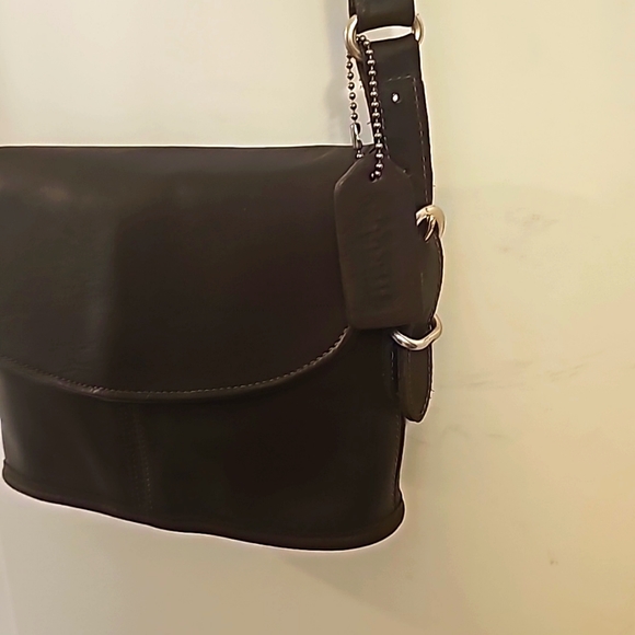 COACH Equestrian Slim Bucket Bag, 9801 Leather, Chocolate, Flap & Snap - Picture 8 of 8